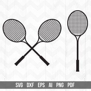 Badminton svg, Sport svg, Racket Svg, Badminton Racquets Svg, Tennis Racquet svg, Cricut Silhouette, dxf, png -Instant digital download