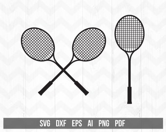 Badminton svg, Sport svg, Racket Svg, Badminton Racquets Svg, Tennis Racquet svg, Cricut Silhouette, dxf, png -Instant digital download