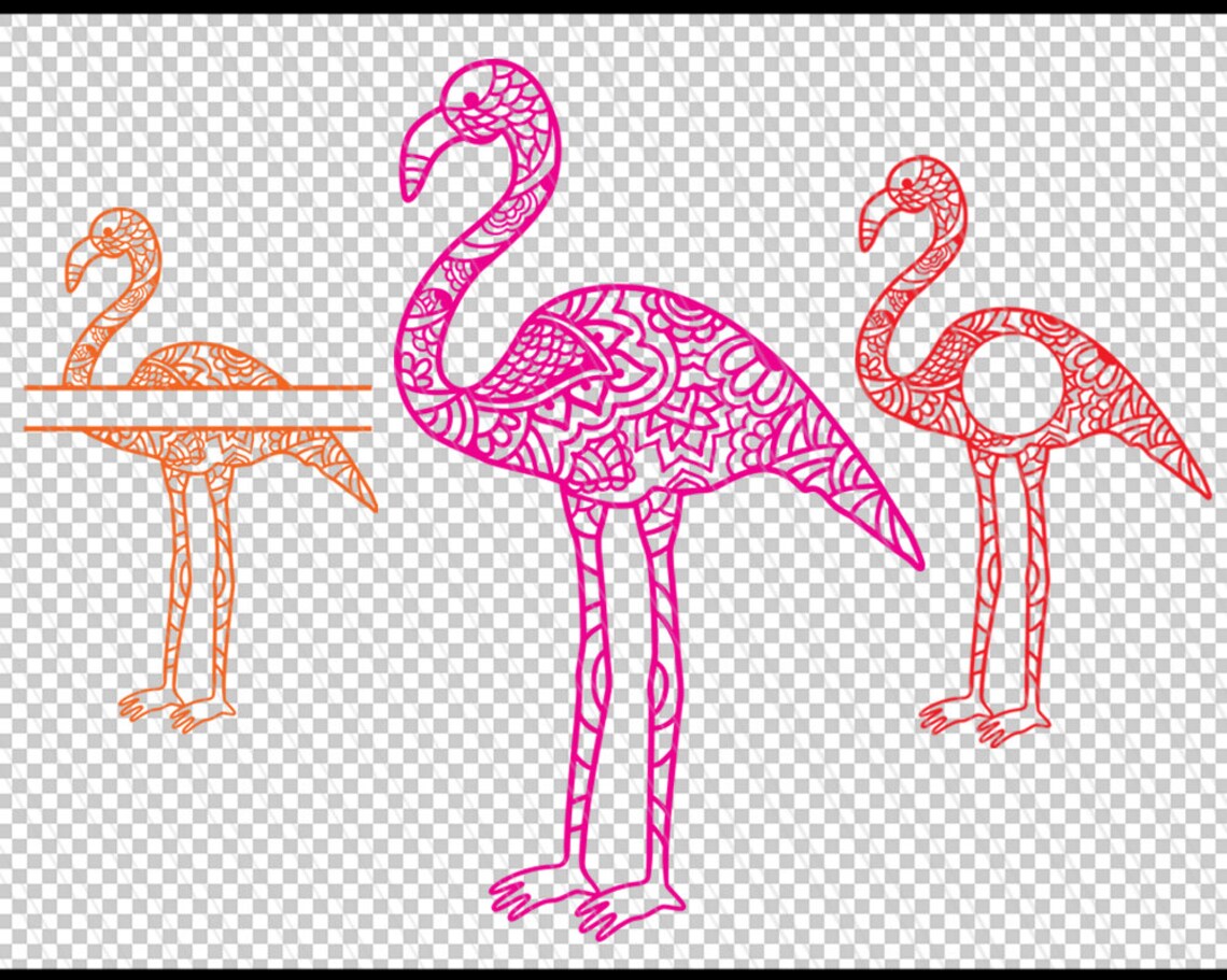 monogram flamingo clipart monogram flamingo clipart
