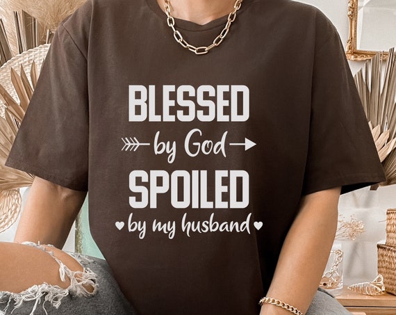 Womens Blessed By God Spoiled By My Electrician Wife Shirt Women Womens Blessed By God Spoiled By My Electrician Wife Shirt Women