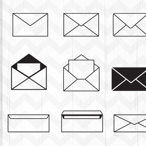 Envelope svg, Mail svg, Envelopes svg, Email svg, Envelope clipart,cricut silhouette cut files-Svg,ai,pdf,eps,dxf - Instant digital download