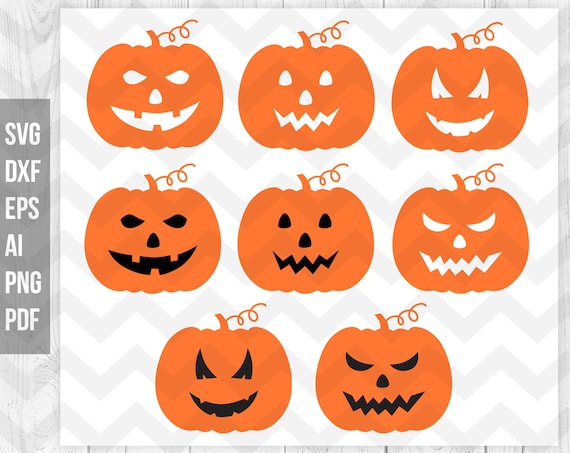 Download Pumpkin Svg Dxf Pumpkin Monogram Pumpkin Clipart Halloween Etsy