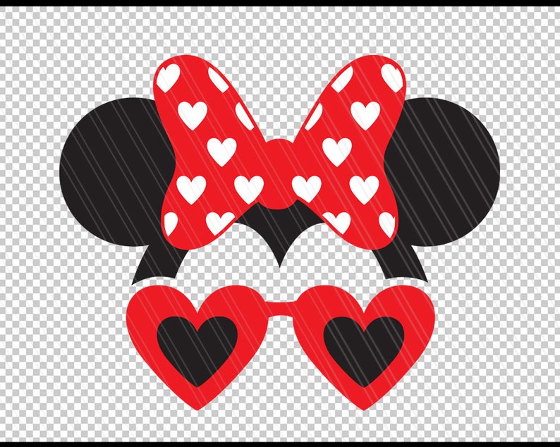 Minnie mouse with glasses svg Minnie Mouse Head Disney SVG ...