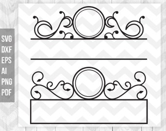 Mailbox decal svg, Mailbox svg, Monogram frame svg, Mailbox frame monogram svg, Cricut silhouette cutting files- svg,dxf,eps,png,pdf,ai