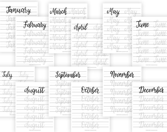 Blank Calligraphy Practice Guide (Printable PDF ) — Amour & Ink