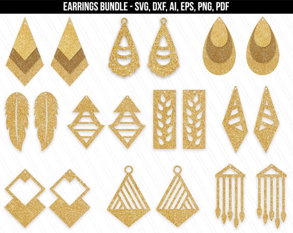 Download Earrings svg Feather earrings svg svg bundle Tear drop | Etsy