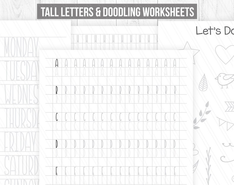 Tall Letters Handwriting Practice