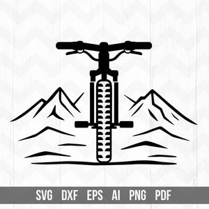 Svg VTT | motard svg | Svg vélo de montagne | Svg de motard de sentier de montagne | Clipart cavalier de montagne | Fichiers découpés silhouette cricut