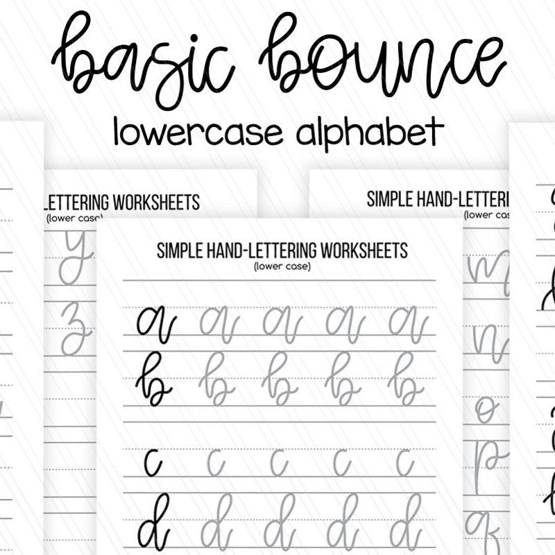 Hand Lettering Worksheets - Etsy