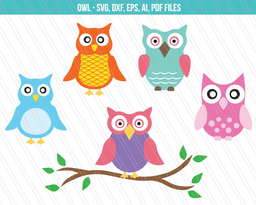 Download Owl SVG cutting files Owl dxf Owl vector Cricut cutting | Etsy