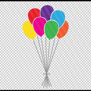 Balloons SVG, Balloon, Party svg, String, Balloon bunch, Balloons clipart, Balloon Vector,Cricut,Silhouette cut files-svg,dxf,ai,eps,png,pdf image 2