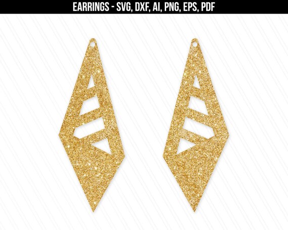 Download Earring Svg Cut Files Faux Leather Earring Svg Dxf Earring Etsy