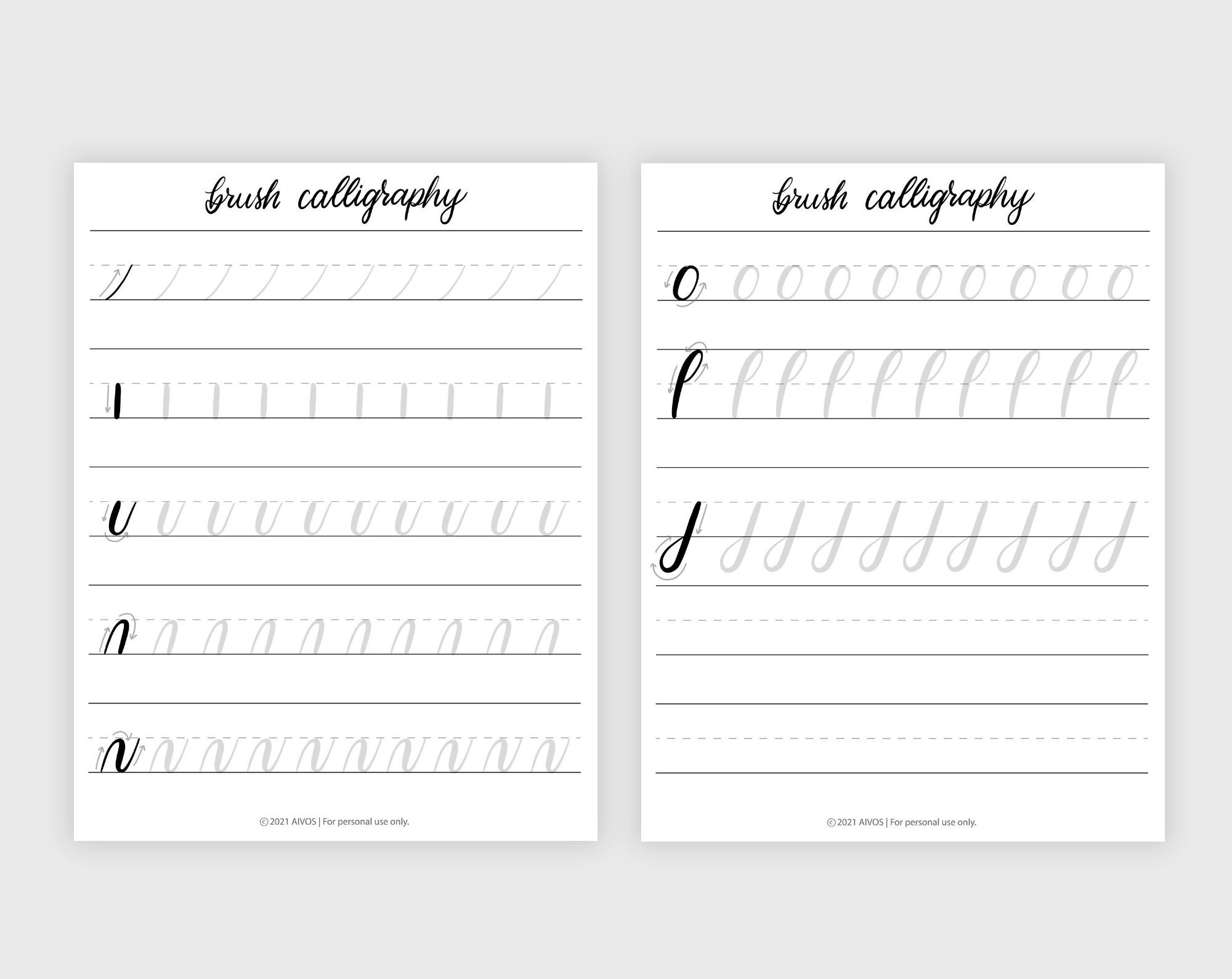 Brush Lettering Procreatebrush Lettering Worksheetsbrush Etsy Brush Lettering Procreatebrush Lettering Worksheetsbrush Etsy