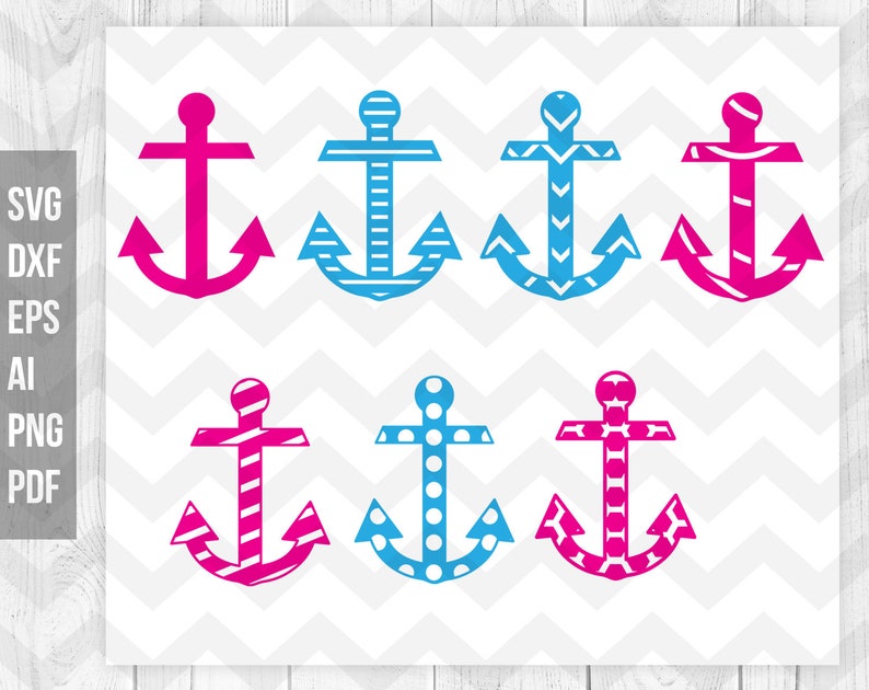 Download Anchor svg Anchor dxf cutting files Nautical svg Cricut | Etsy