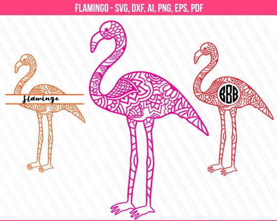 Download Flamingo mandala svg monogram svg Flamingo clipart ...