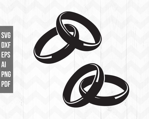 Wedding Rings Svg, Wedding Bands Svg, Mr Mrs Clipart, Wedding