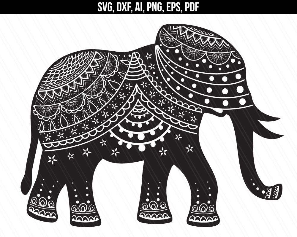 Download Elephant mandala svg Ethnic mandala svg Elephant vector | Etsy