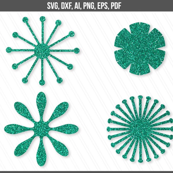 Flower center svg, Paper flower centers svg template, Paper flower making,Wedding decor, Scrapbooking, Cricut - svg,dxf,eps,ai,png,pdf