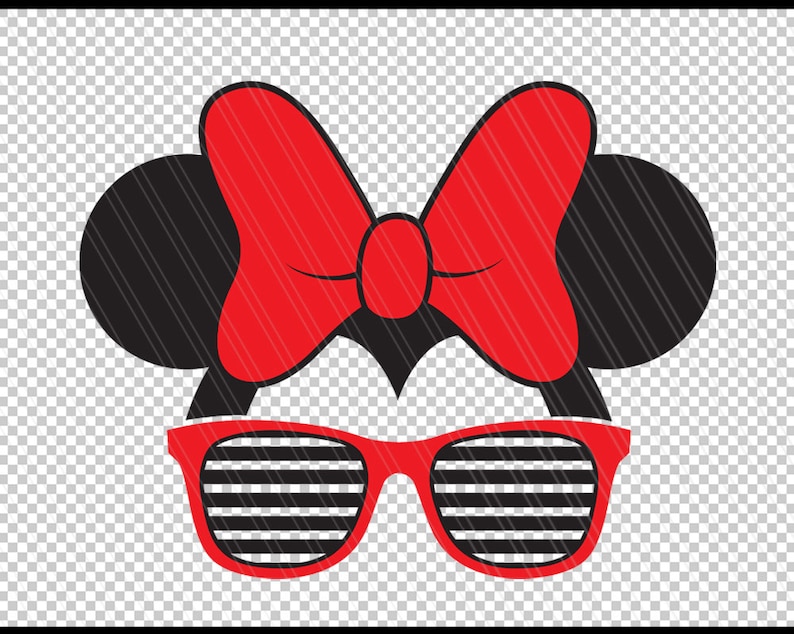 Download Minnie mouse with glasses svg Minnie Mouse Head Disney SVG ...