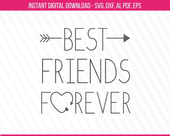 Download Best Friends Forever SVG Best friends svg bff svg | Etsy