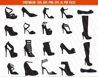 High heels SVG, heels svg, heels for women svg, stiletto heels svg, shoes svg, Heels bundle svg, heels clipart, dxf, cricut-Instant Download