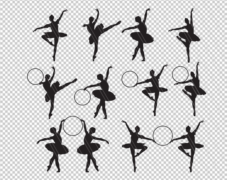 Ballet svg bundle, Ballerina svg, Ballet Dancer Svg, Ballerina Clipart, Ballerina Monogram frames svg, Cricut, Dancer svg-Svg,Dxf,Ai,Eps,Pdf image 2