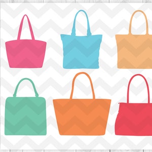 Handtaschen SVG Schneidedateien, DXF, Handtaschen für Mädchen SVG, Taschen / Geldbörse Clipart, Taschen Vektor, Fashion SVG- Sofortiger Download