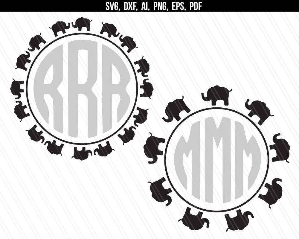 Free Free 125 Elephant Monogram Svg SVG PNG EPS DXF File