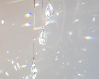 Suncatcher Set Crystal Glass for Windows - Crystal Mobile - Sparkling Rainbow