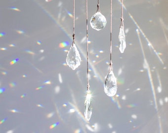 Peacock Prismatic Fantasy Hanging Sun-catcher Embellished With Branded Crystals | UK