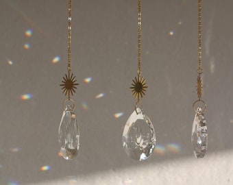 Suncatcher Crystal Glass for Windows - Crystal Mobile - Sparkling Rainbow
