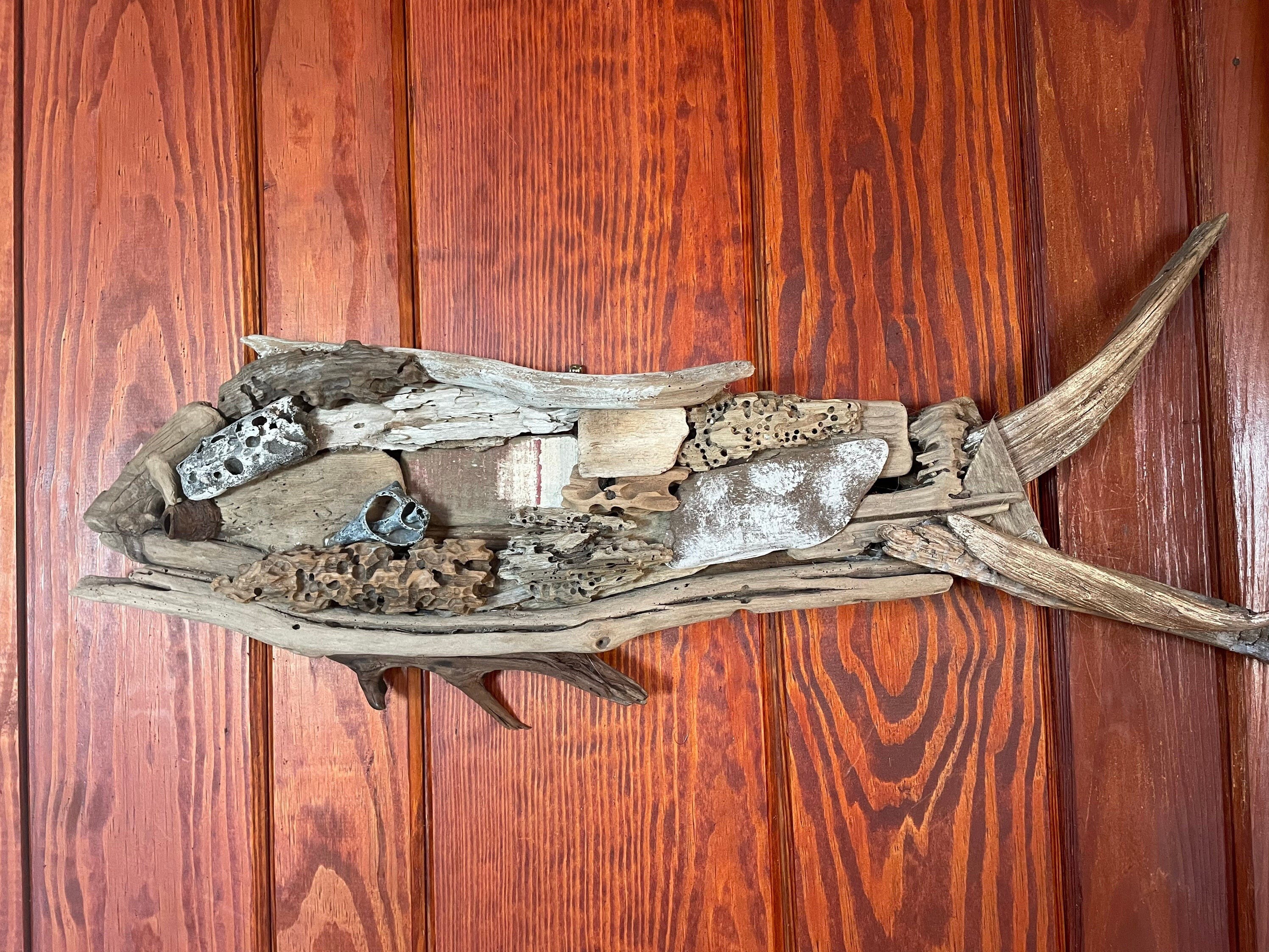 Driftwood Fish . Driftwood Fish Wall Art Etsy
