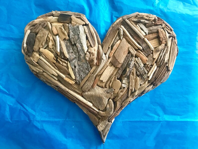 Driftwood Heart Wall Decor Heart Shaped Decor Heart Etsy