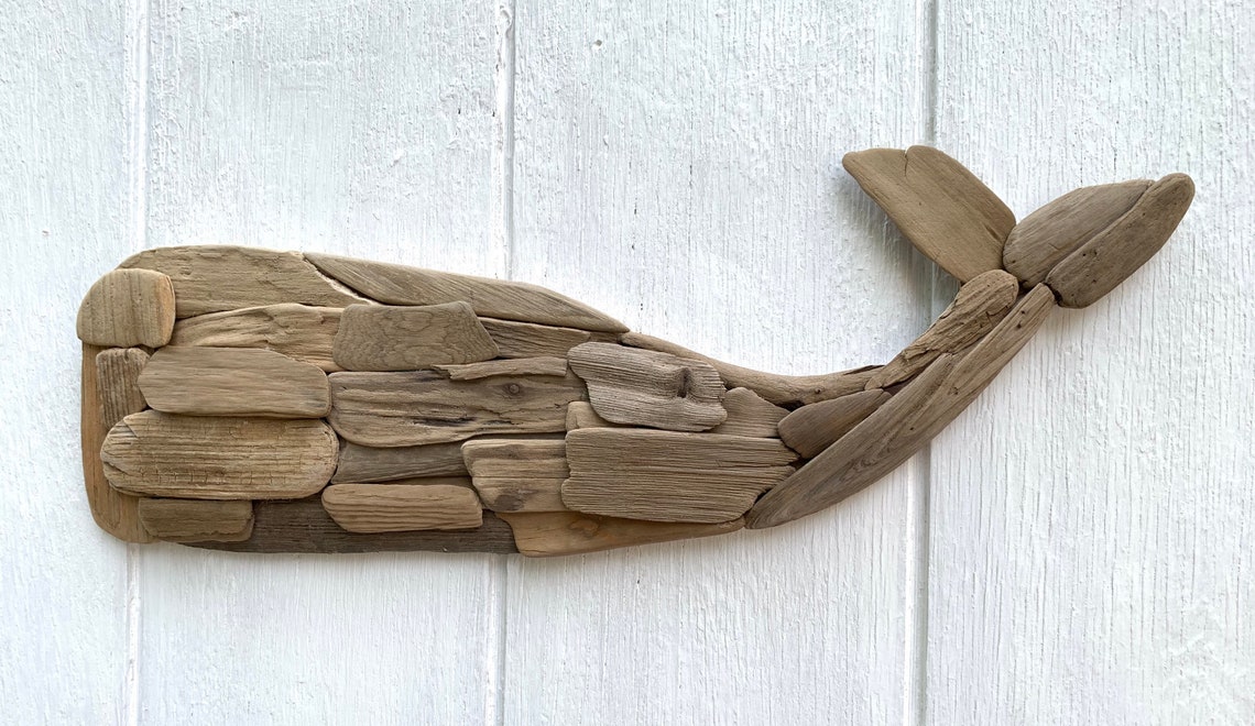 Driftwood Whale . Whale Wall Decor . Wooden Whale Wall Art Etsy UK
