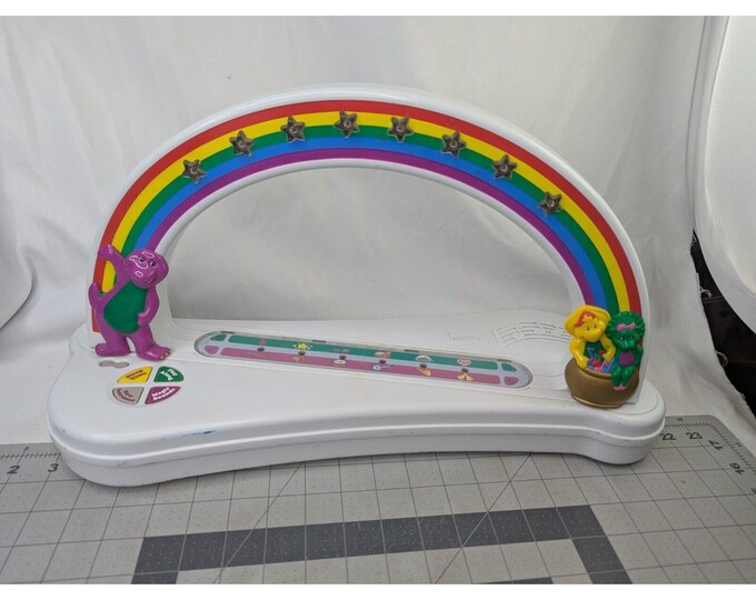 Hasbro Barney Dinosaur Rainbow Arch Musical Toy Magic Sounds Play Along ...