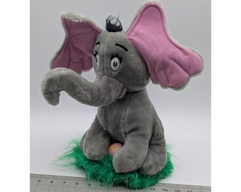 Coleco Dr Seuss Horton Elephant Plush 16 Inch 1982 Egg Stuffed