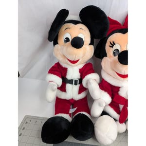 Lote de peluches de Mickey y Minnie Mouse de Disney para Navidad, de 58 cm (23 pulgadas) imagen 2