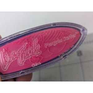 Lisa Frank Penguin Surfer Stamp 3 Inch image 4