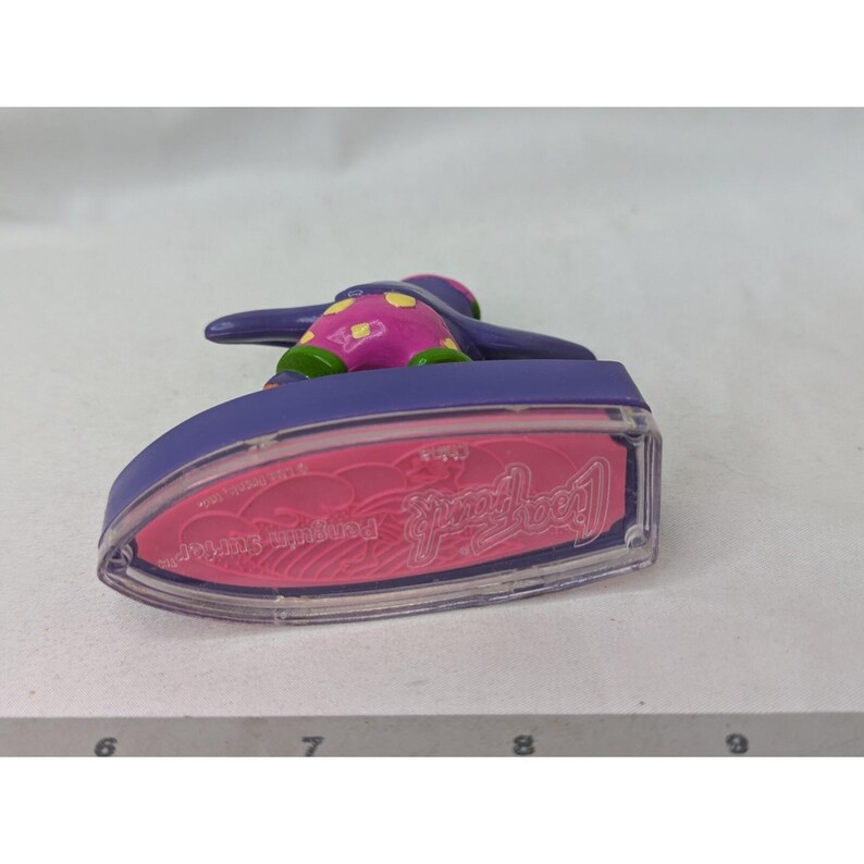 Lisa Frank Penguin Surfer Stamp 3 Inch image 3