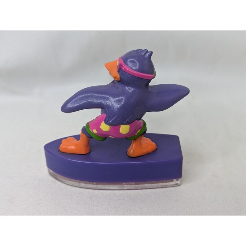 Lisa Frank Penguin Surfer Stamp 3 Inch image 2