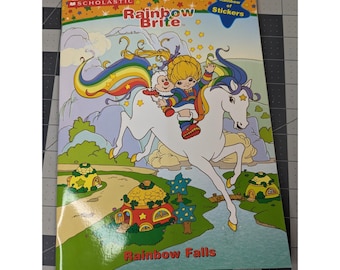 Rainbow Brite Falls Coloring Sticker Book 2004 Scholastic