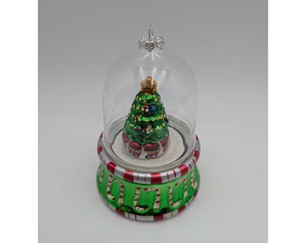 Mr. Christmas Music Box Crystal Train Tree Bear Gift Animated