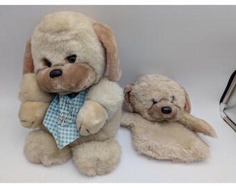 1982 Little Beggar Dog Applause Morgan Plush Begging Puppy Bib