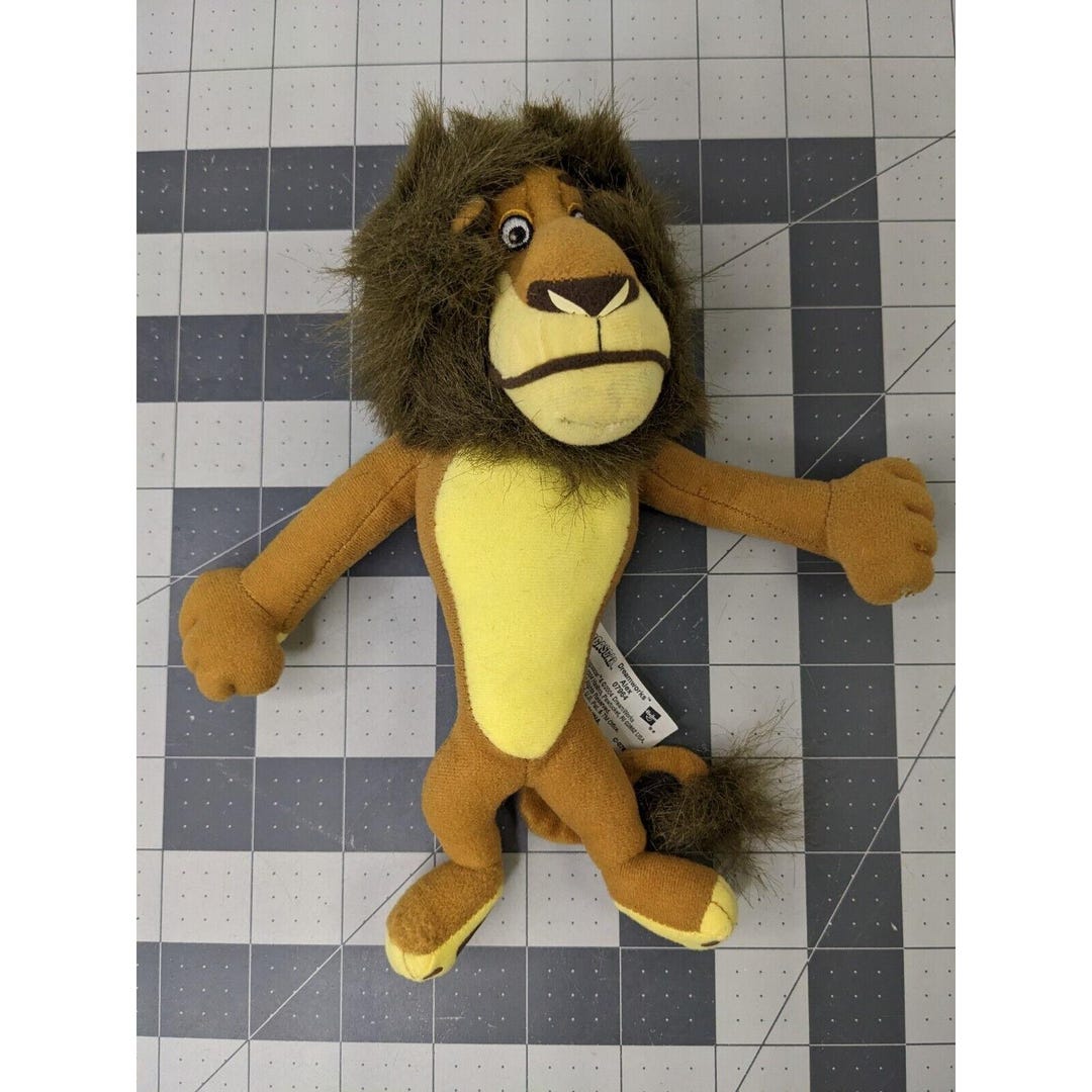 Hasbro Madagascar Alex Lion Plush 8.5 Inch 2004 Stuffed Animal Toy - Etsy