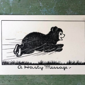 Cartão postal vintage Olive Fell Yellowstone