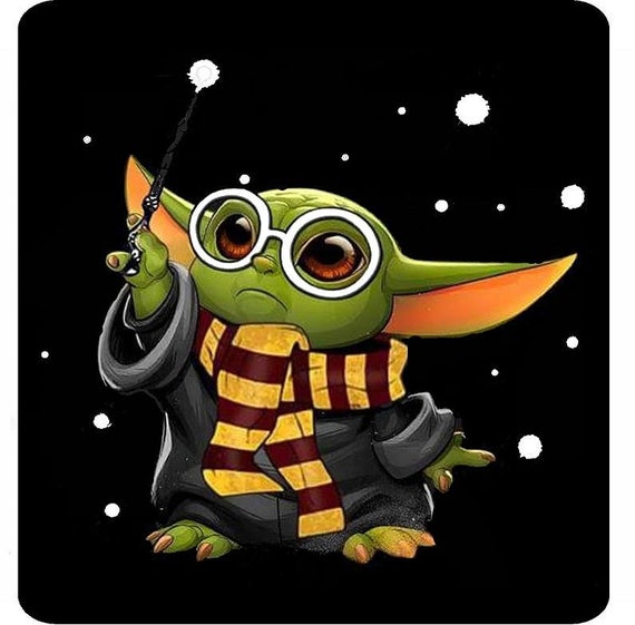 Download Baby Yoda As Harry Potter Sticker Etsy