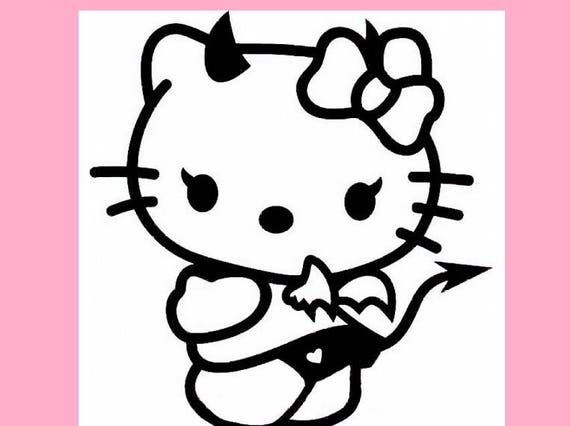 Hello Kitty Devil Decal