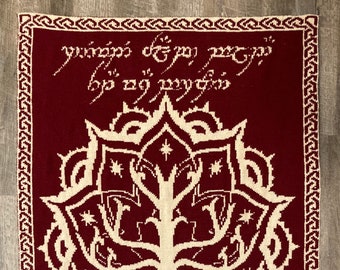 Lord Of The Rings Blanket Etsy