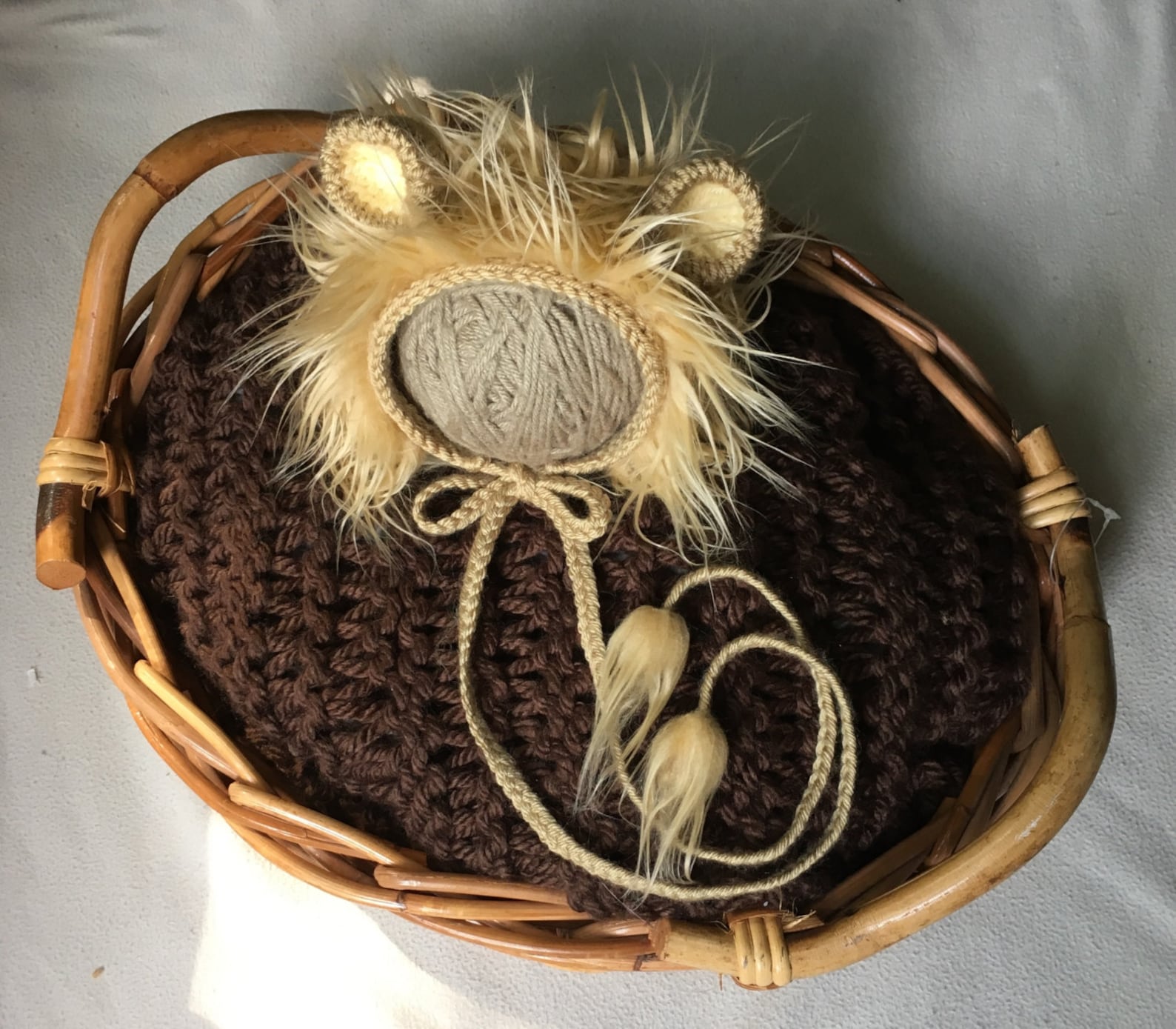 PDF Pattern Newborn Knit Lion Costume Baby Lion Hat with Etsy