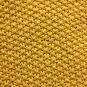 Seed Stitch Baby Blanket Pattern, Beginner Knit Simple Blanket for Baby Shower, Easy Knit Blanket for Baby image 2